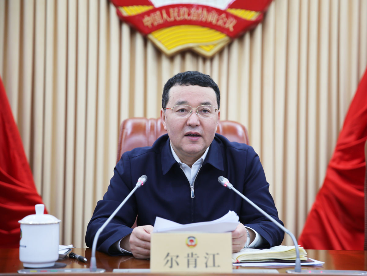 2  省政協(xié)副主席、黨組副書記爾肯江·吐拉洪出席會議并講話.JPG